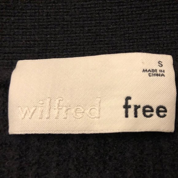 Wilfred Free Unwind Waist Heavy Cardigan Open-front: Size S - Picture 12 of 13